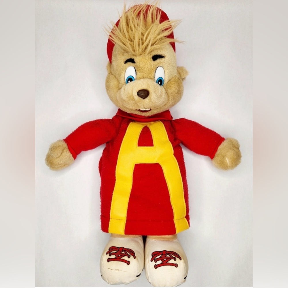 DISNEY - ALVIN AND THE CHIPMUNKS- AUTHENTIC VINTAGE ALVIN HAND PUPPET